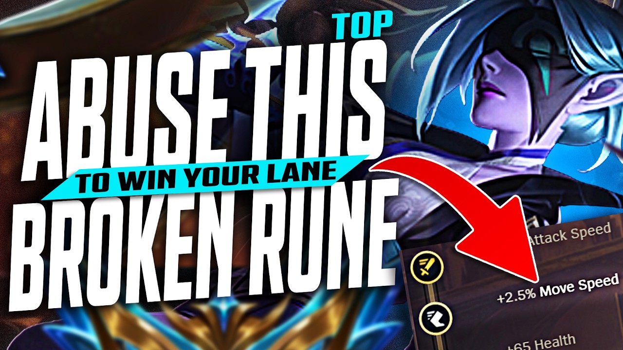 THIS ONE RUNE ON VAYNE TOP WINS YOU 90% OF TOP LANE MATCHUPS  - League of Legends Vayne Commentary