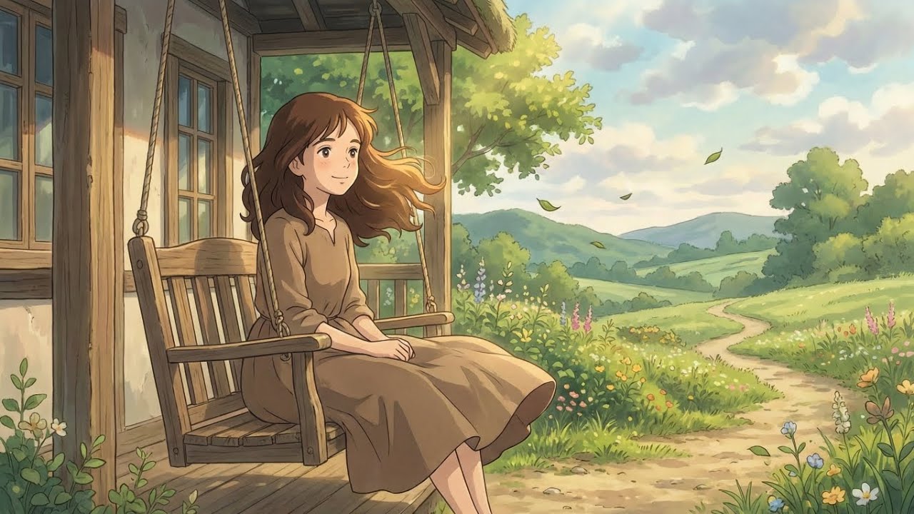 “A Morning So Calm You’ll Forget Time | Studio Ghibli Countryside ASMR”