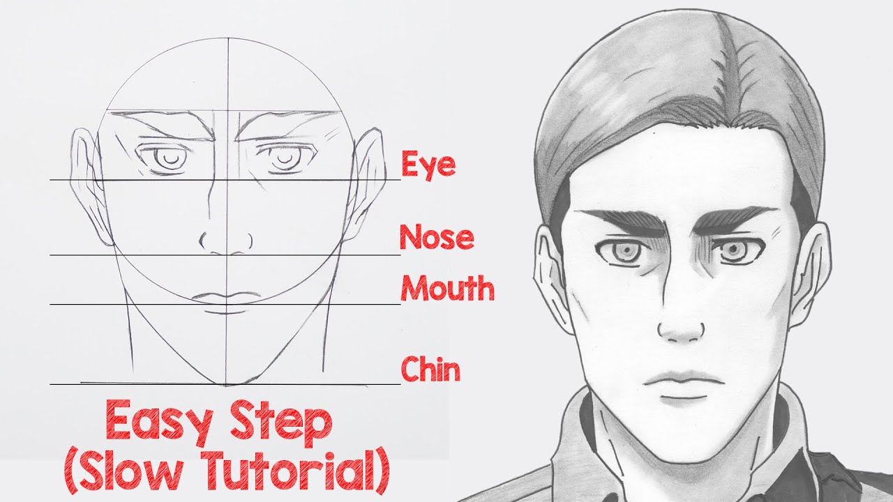 How To Draw Erwin Smith Attack on Titan Easy Step by Step - My Brilliant Art