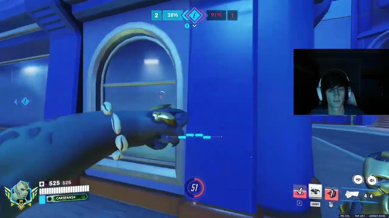 Doomfist, занимающий первое место в рейтинге Overwatch, — это настоящий зверь!