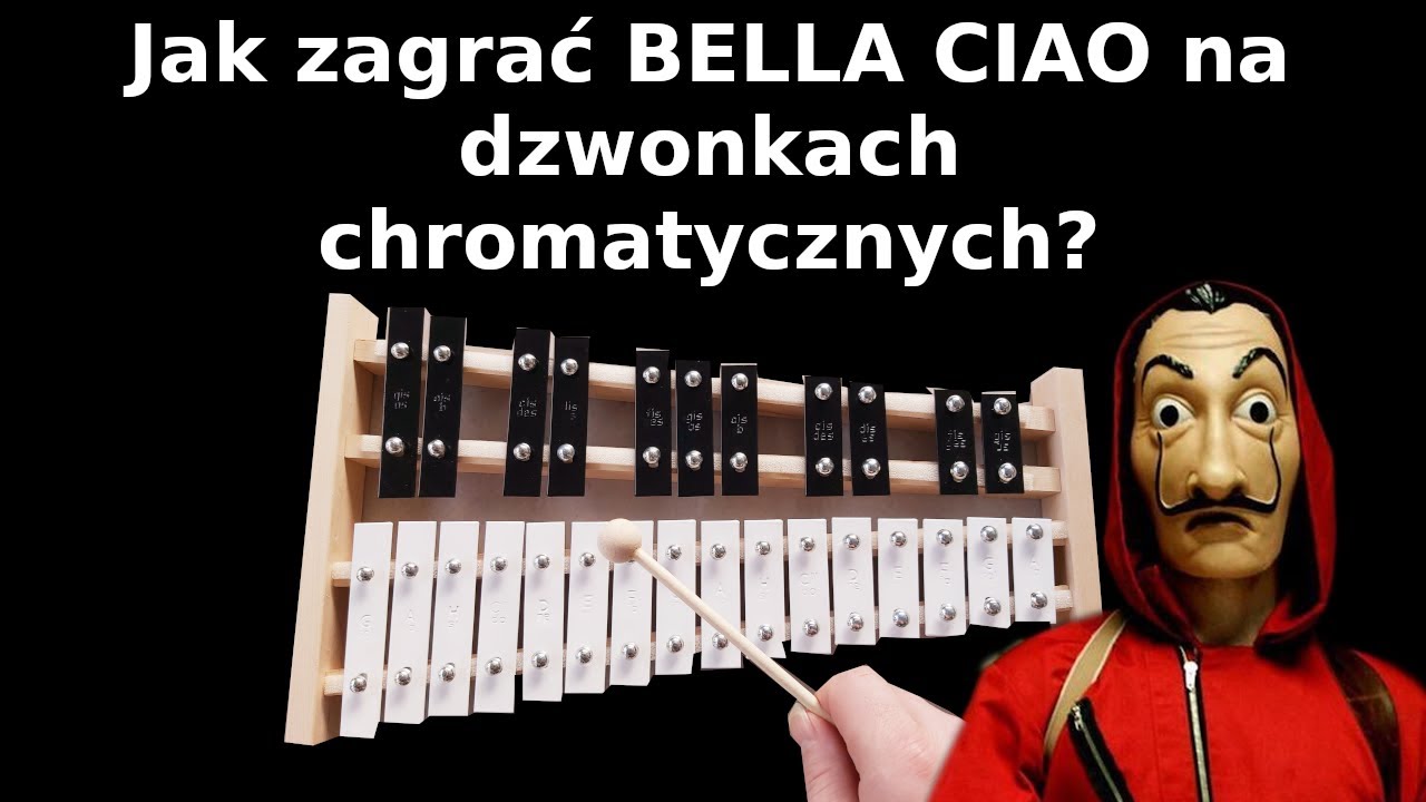 BELLA CIAO - DOM Z PAPIERU 🎶 - Dzwonki chromatyczne (cymbałki) Instrumental cover & tutorial Nuty