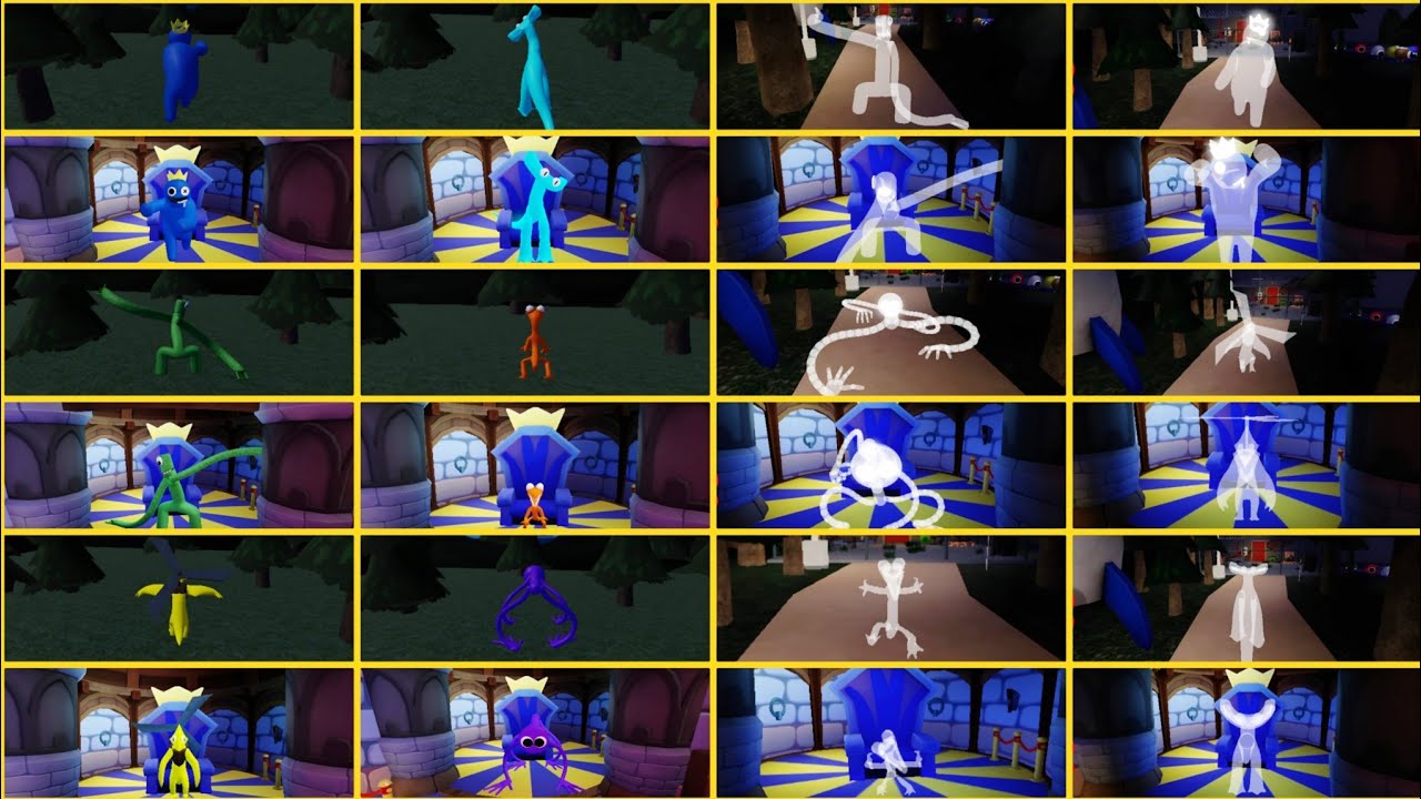 ROBLOX # Accurate Rainbow Morphs Vs Nuki'se Rainbow Morphs Staring Scene R P (Roleplay) In R F C  2