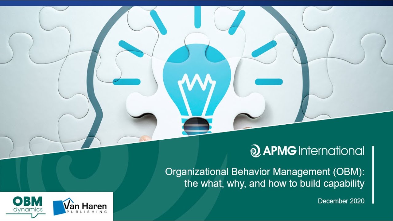 Organizational Behavior Management (OBM): the what, why, and how to build capability