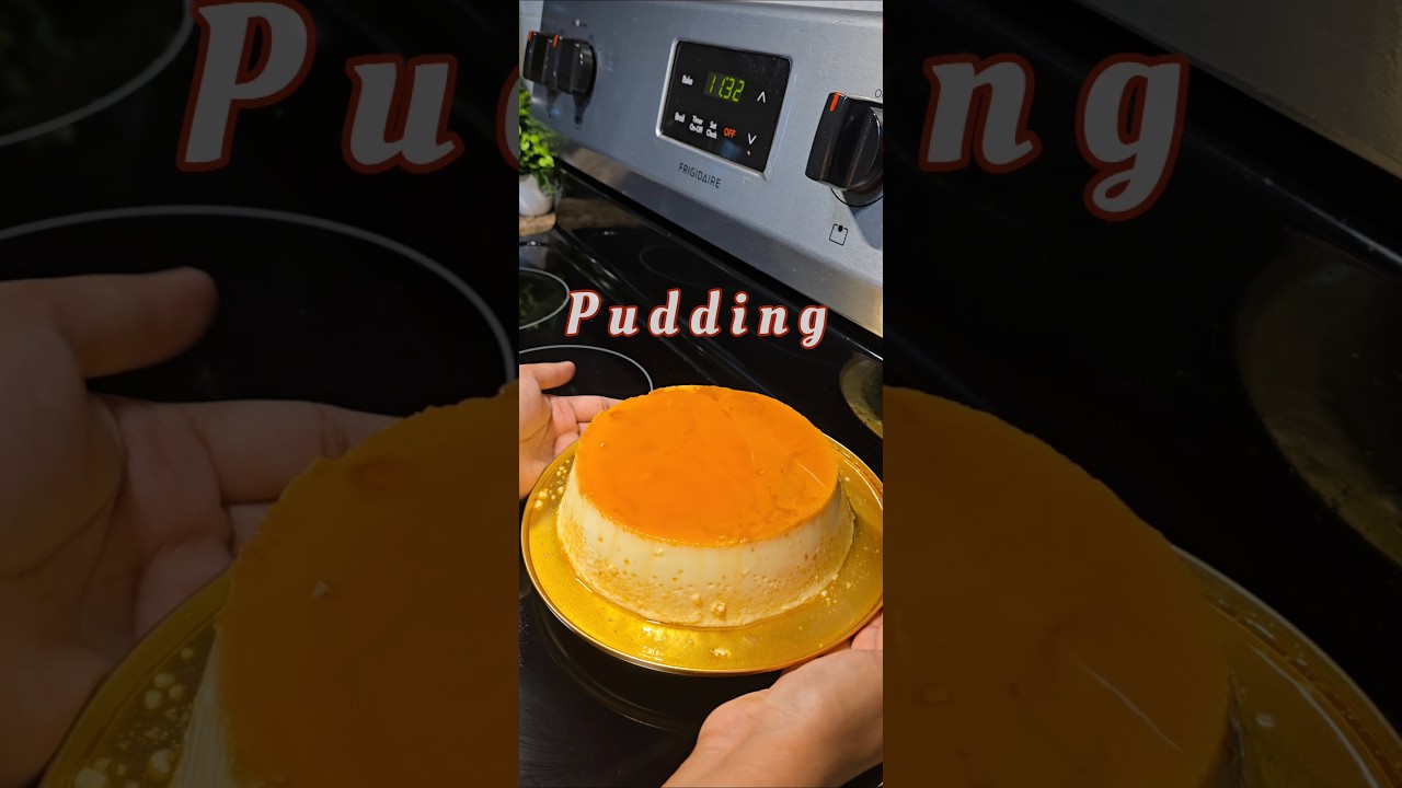 Pudding 🍮 #pudding #puddingflip #dessert #puddinglovers #homemade #cooking  #torontocanada 🇨🇦🇧🇩