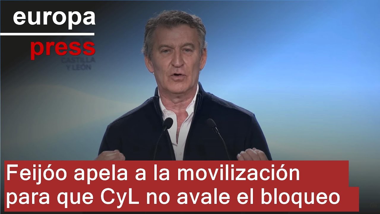 Feijóo apela a la movilización para que CyL 