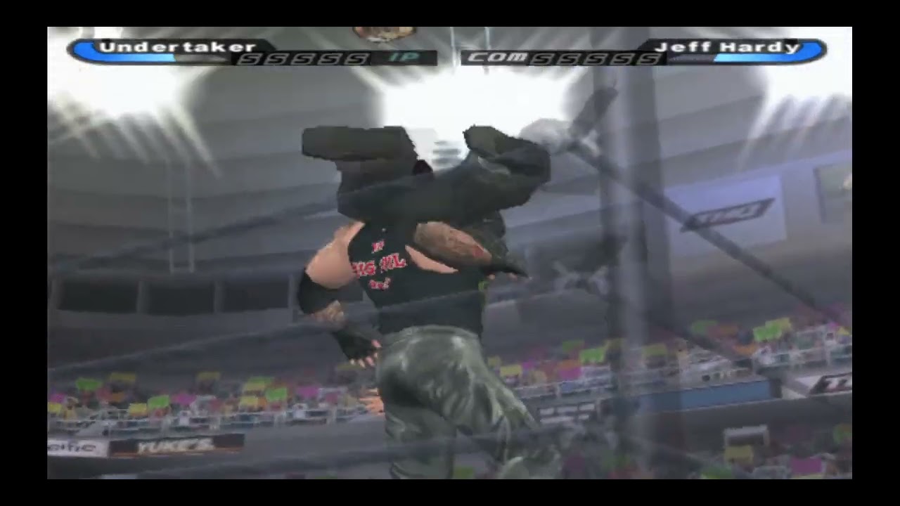 WWE Smackdown Shut Your Mouth - PS2 Gameplay - Undertaker vs Jeff Hardy - Ladder Match