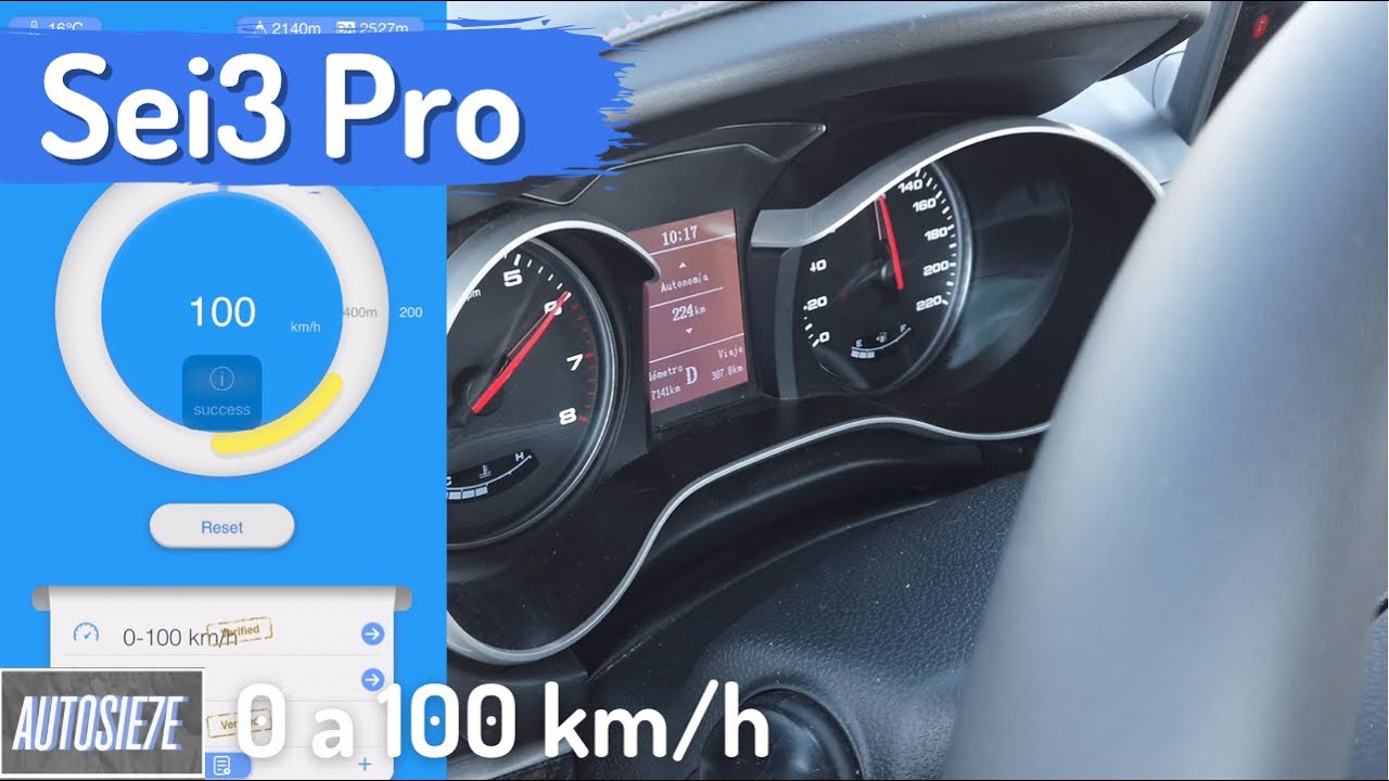 JAC Sei3 Pro. 0 a 100 km/h (0 to 62 MPH) | AUTOSIE7E