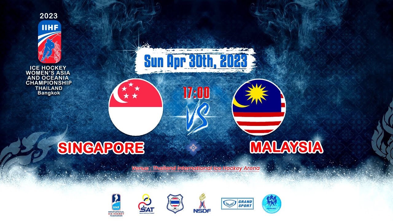 Singapore VS Malaysia : 2023 IIHF Ice Hockey Women's Asia and Oceania Championship, Bangkok : Game 3