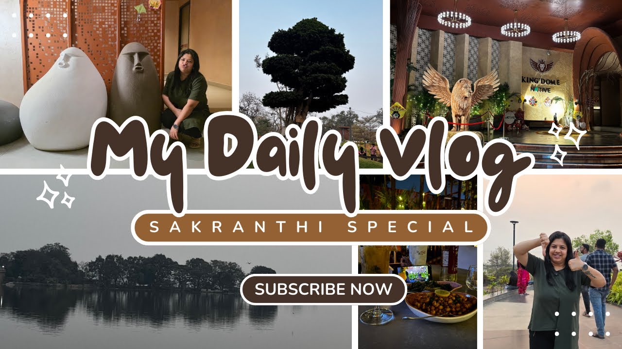 Daily vlog- ⛲️Gandipet landscape garden | Dinner Date ❤️ 