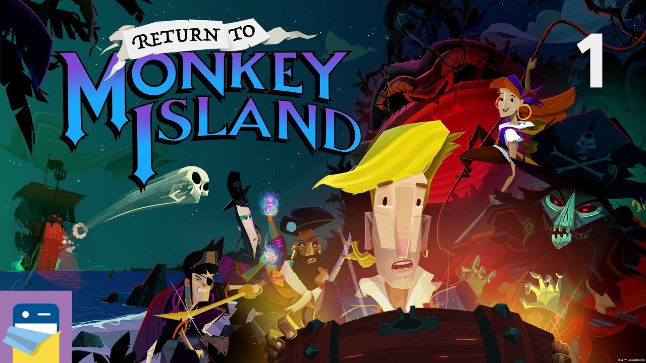 Return to Monkey Island: iOS/Android Gameplay Walkthrough Part 1 (by Devolver / Terrible Toybox)