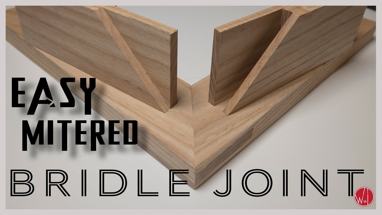 EASY MITERED BRIDLE JOINT  "BANDSAW to HANDSAW" (Relaxed method)
