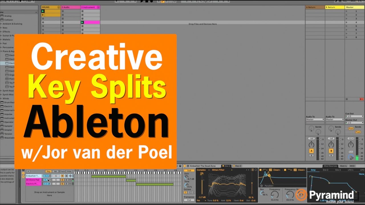 Creative Key Splits in Ableton Live with Jor van der Poel