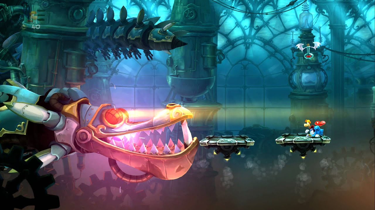 Rayman Legends 100% Walkthrough Part 23 - World 4 Boss - A Madman's Creation!