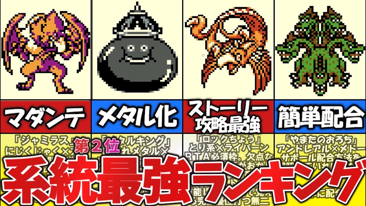 【テリワン】系統ＮＯ．２ランキング総集編【ドラゴンクエストモンスターズ】
