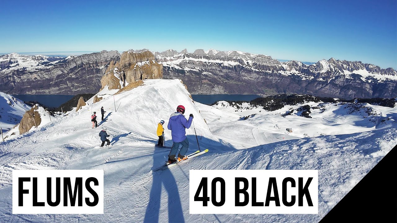 Flumserberg, 40 ⚫ BLACK - SCHWARZ (Sächserpiste) #1 🇨🇭