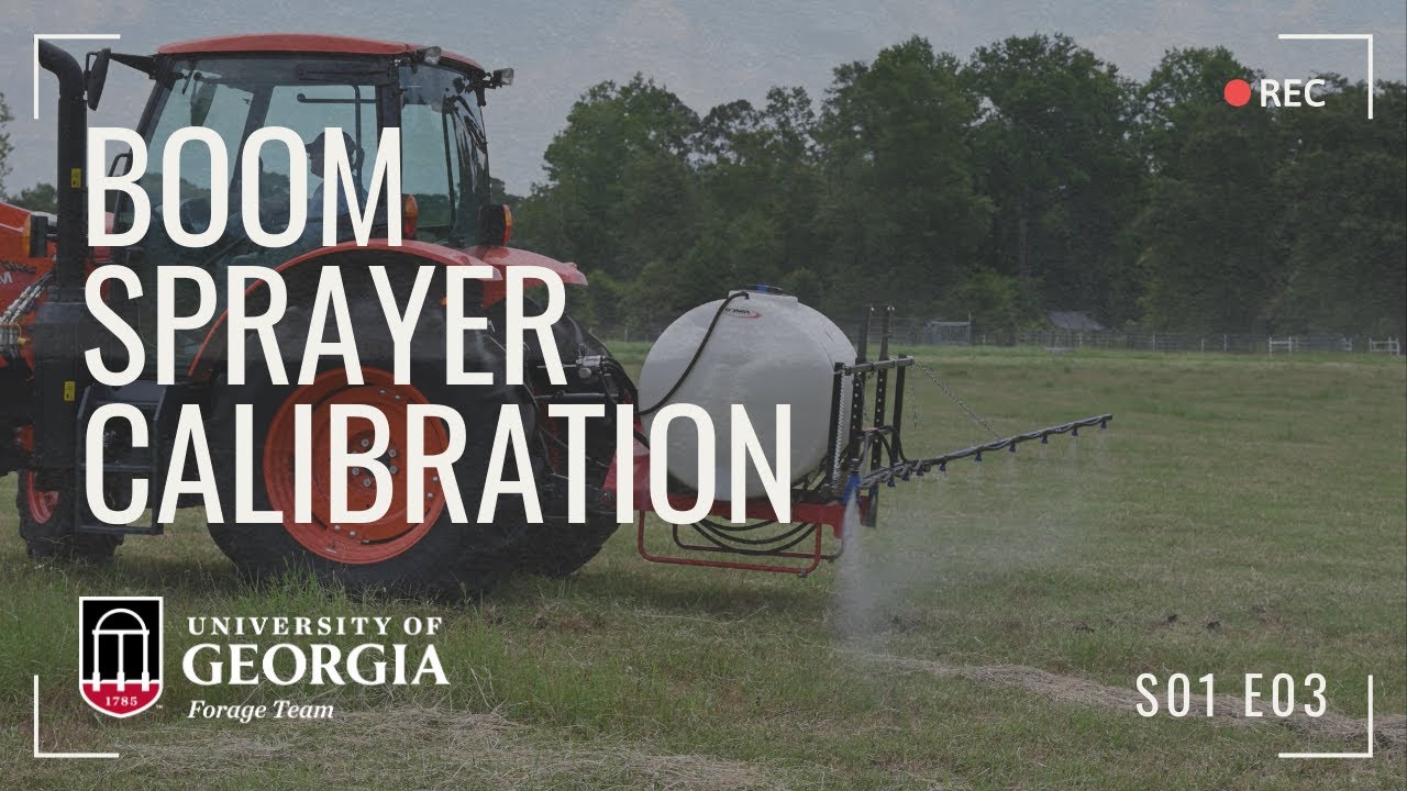 Boom Sprayer Calibration