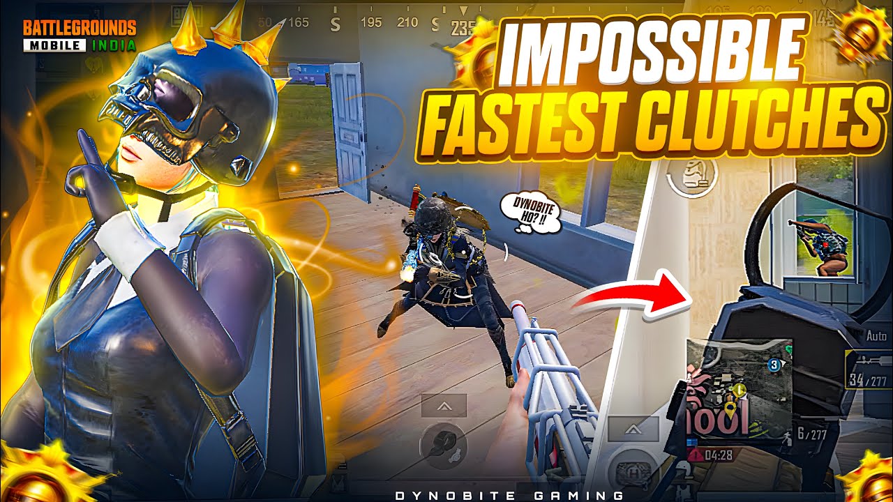 IMPOSSIBLE FASTEST CLUTCHES | DYNOBITE GAMING #gaming #bgmi #bixiop 