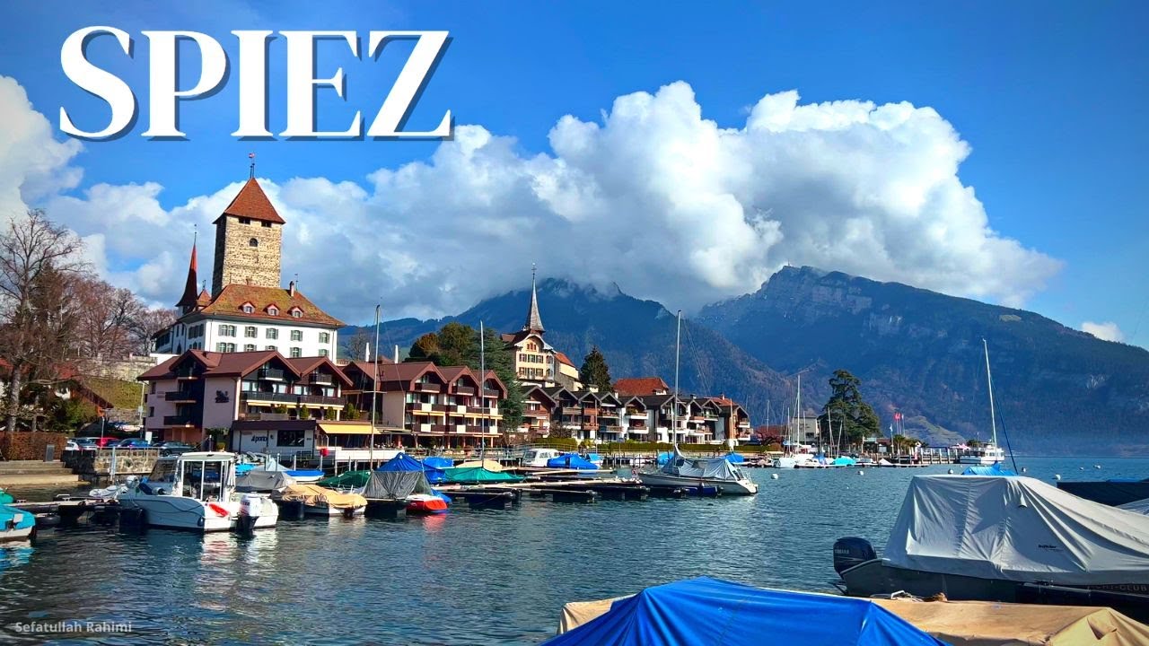 Spiez Switzerland 4K | A Charming Swiss Town on Lake Thun | Walking Tour