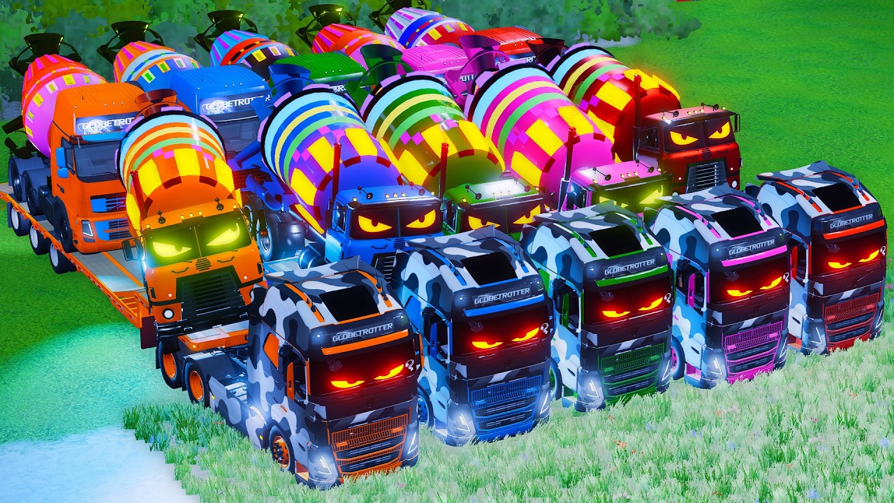 Transporting American Giant Trucks on a Crazy Mission! 🚛  Farming Simulator 22 #187