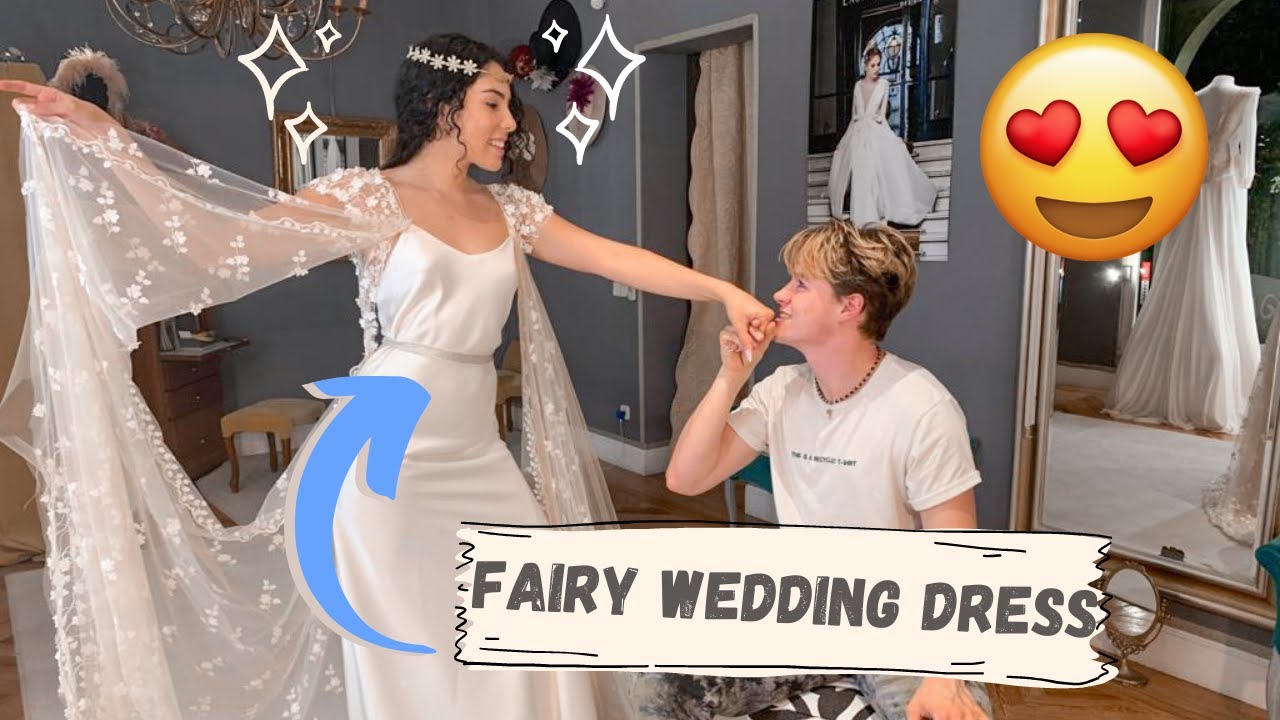 Boyfriend Rates My WEDDING DRESSES! | Andrea & Lewis