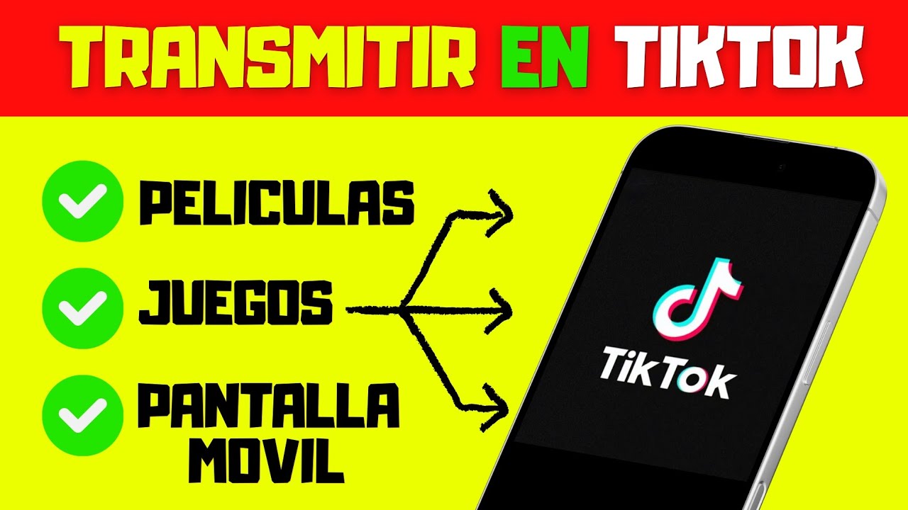 Como TRANSMITIR PELICULAS y JUEGOS en TikTok ✅️