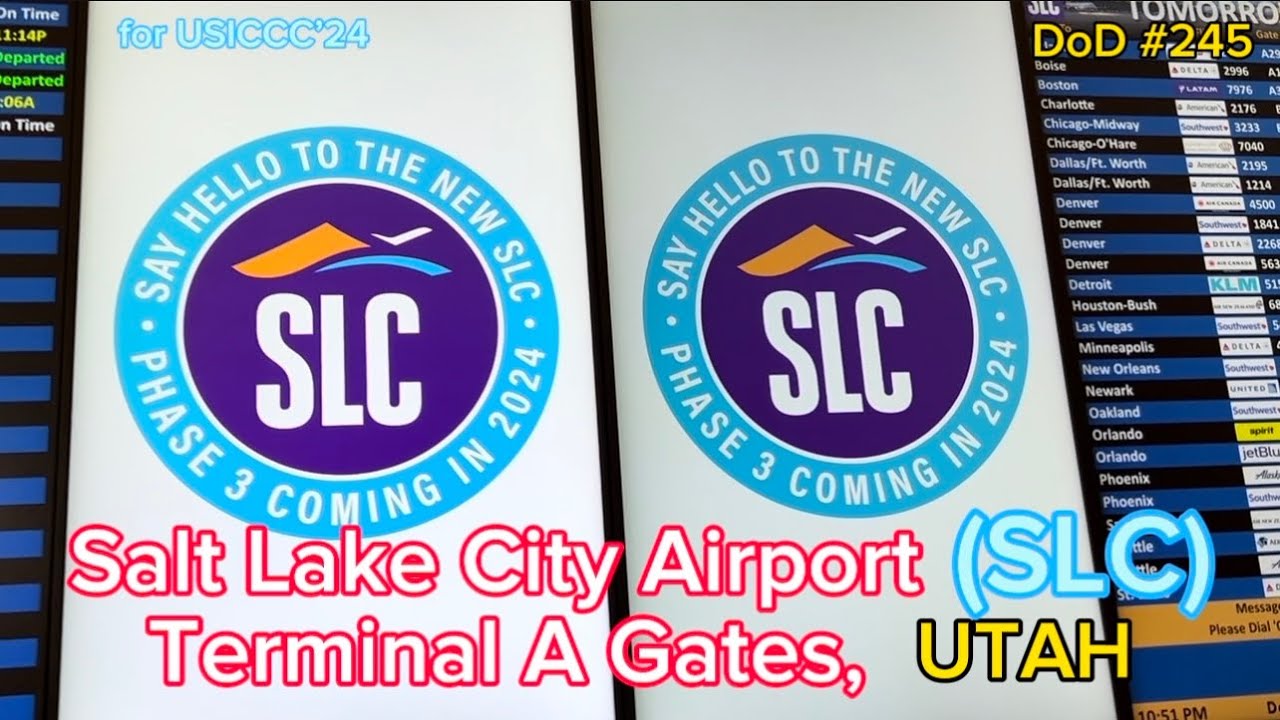 Salt Lake City International Airport (SLC) Terminal A Gates Walk-Through, UTAH