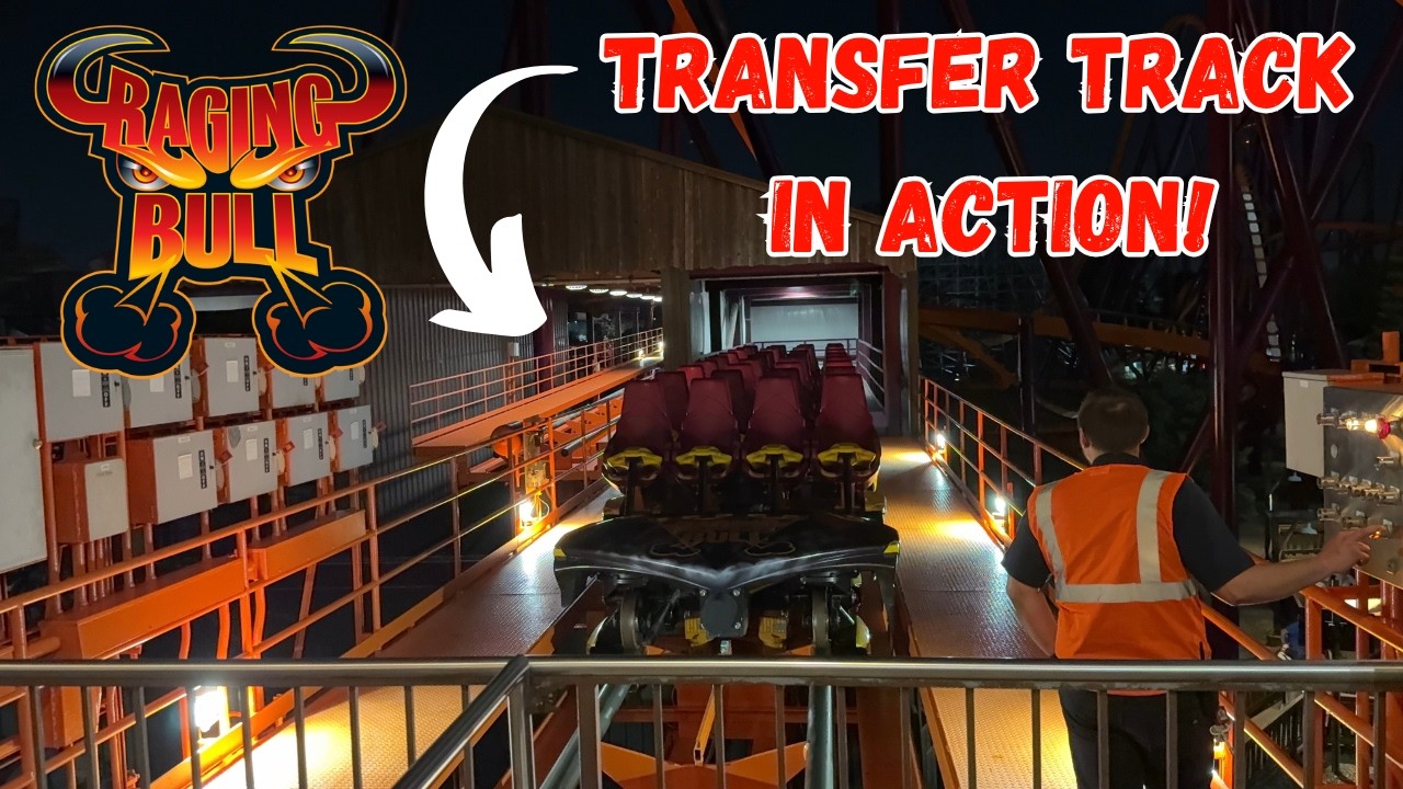 Raging Bull Transfer Track Action During Breakdown! | SF Great America 10.03.25