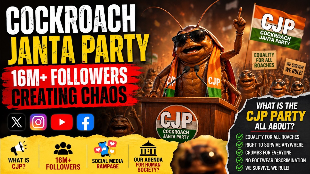 Cockroach Janta Party 😱 | 16M+ Followers & Social Media Storm