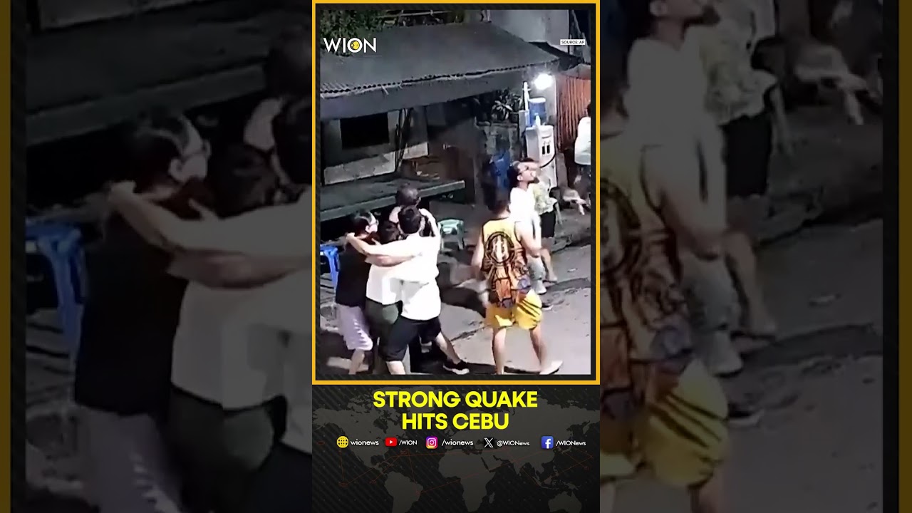Deadly Earthquake Damages Church in Cebu, Central Philippines