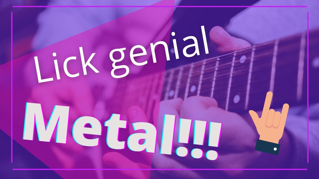 🤟 Lección de guitarra eléctrica: Lick METAL con pentatónica menor 😱 brutal!!!