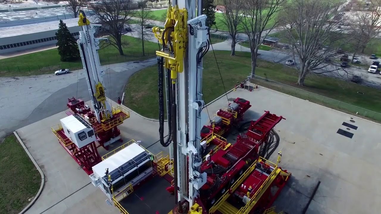 Schramm T500XD Pad Drilling Rig Video