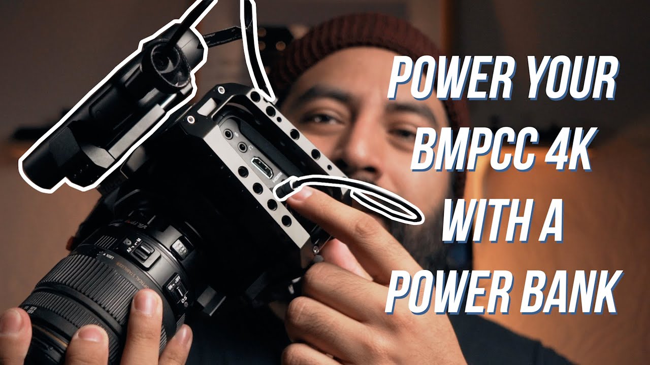 Power Your BMPCC 4K / 6K With A USB Power Bank