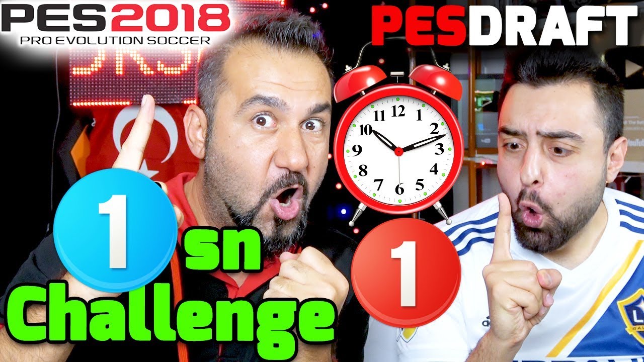 1 SANİYEDE TAKIM SEÇME CHALLENGE! SUAREZ TOPUK GOLÜ! | PES 2018 PESDRAFT