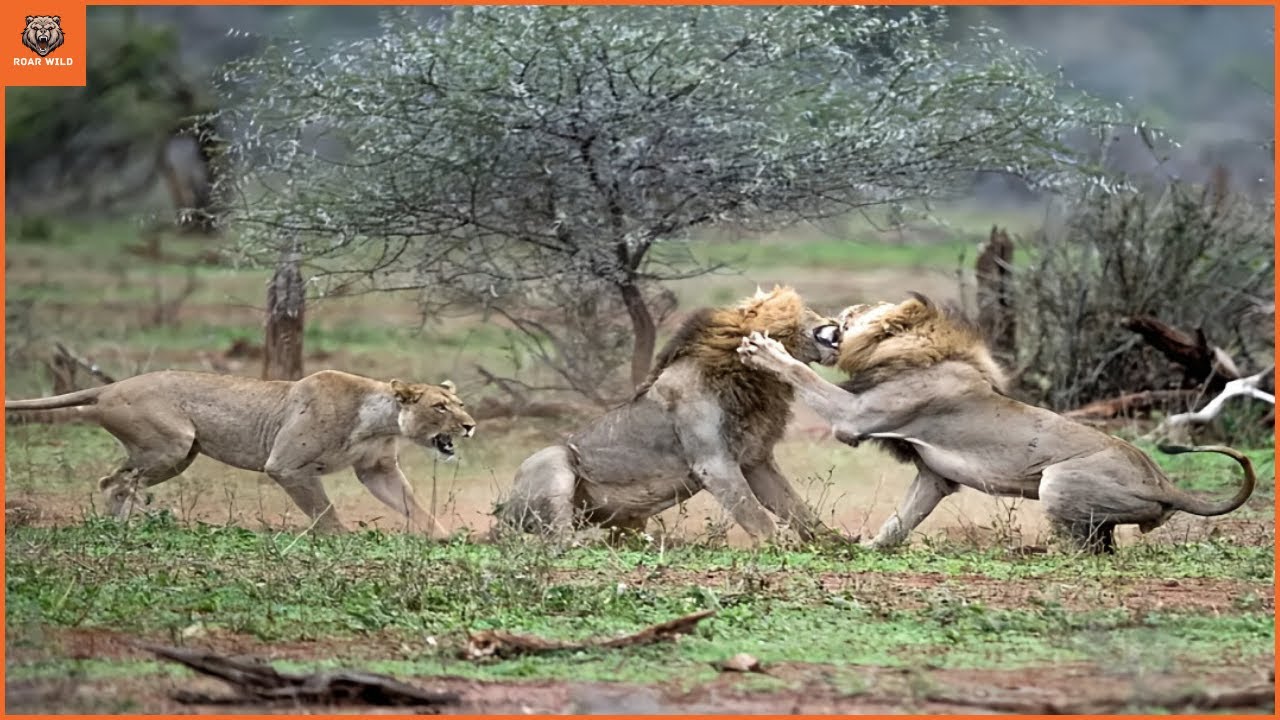 Age vs Energy Dramatic Lion Clash Caught on Camera! | Animal Fight