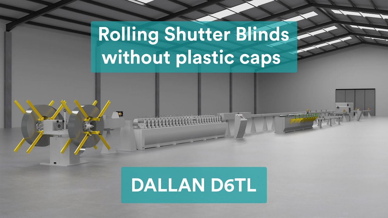 Rolling Shutter Blinds without plastic caps | DALLAN D6TL