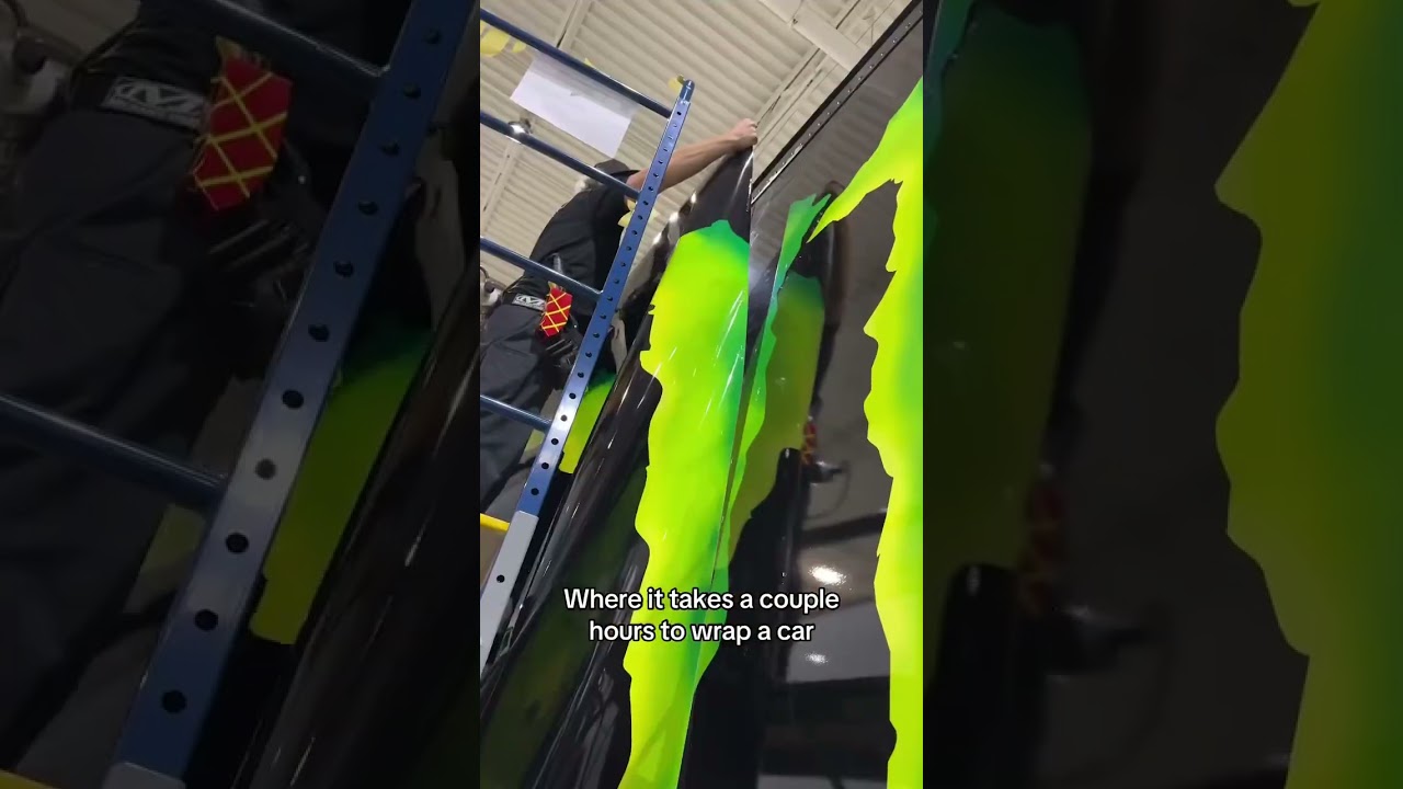 Are NASCAR haulers re-wrapped for every race? #NASCAR #hauler