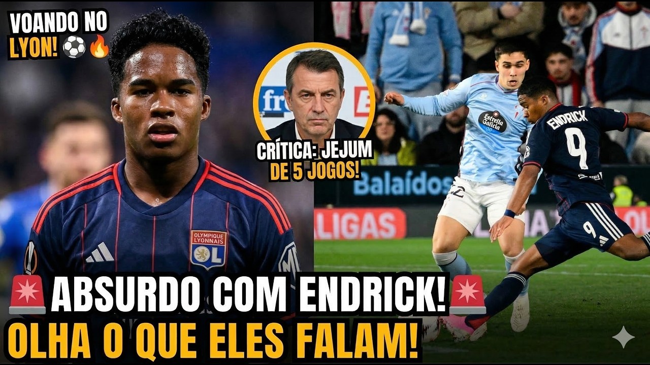 🚨NOSSA!! OLHA O ABSURDO QUE IMPRENSA FRANCESA ESTÁ FAZENDO COM ENDRICK NO LYON!!