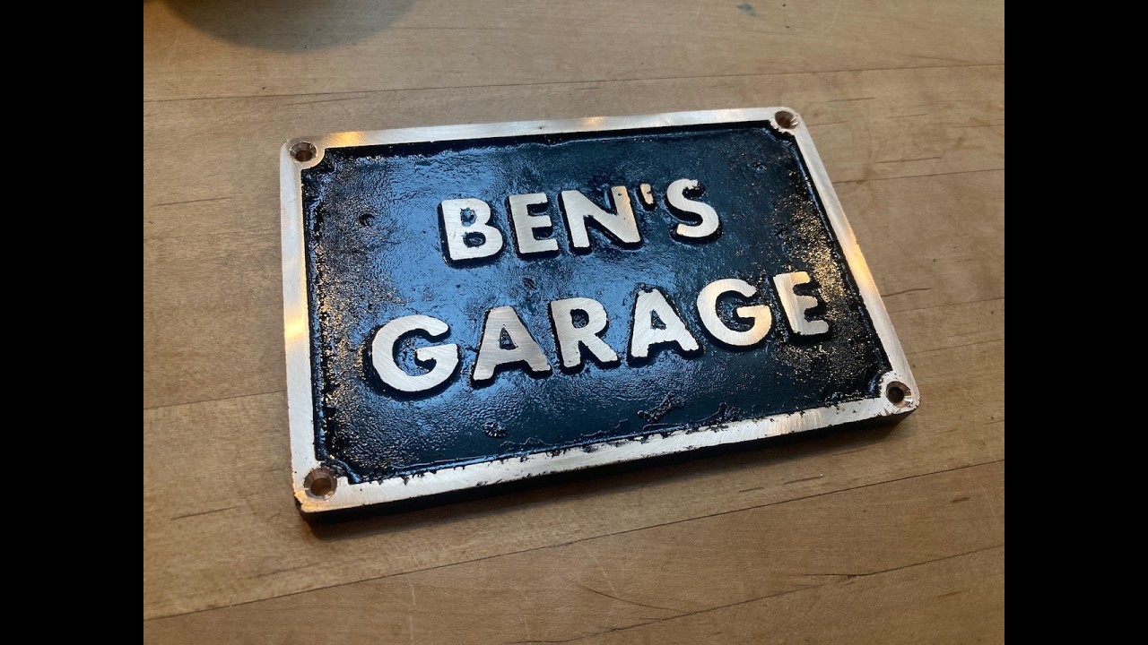 Create a Bronze Sign from 3D Print