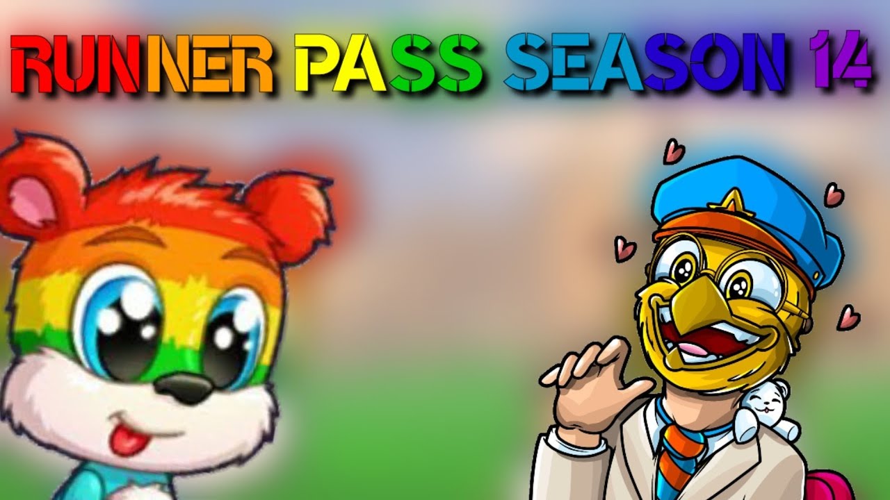 &bull; Fun Run 3 Arena &bull; Runner Pass Season 14 ! Rainbow bear !