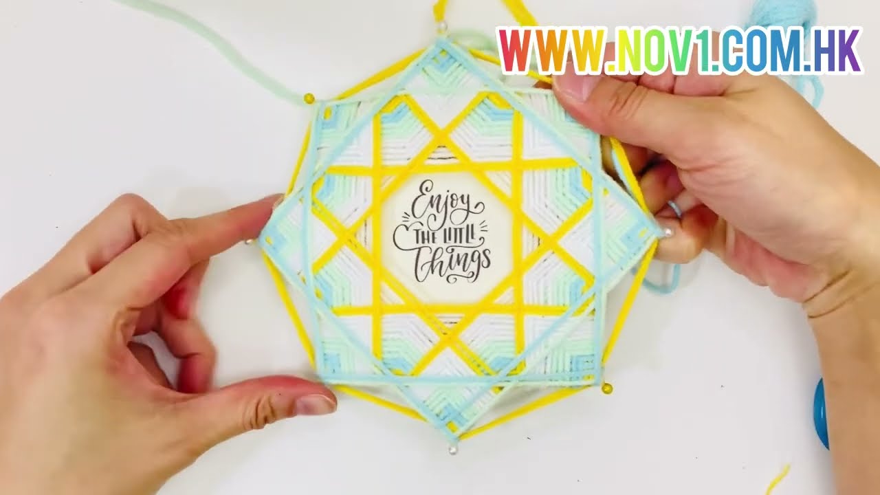 繞線曼陀羅7 weaving mandala tutorial 7