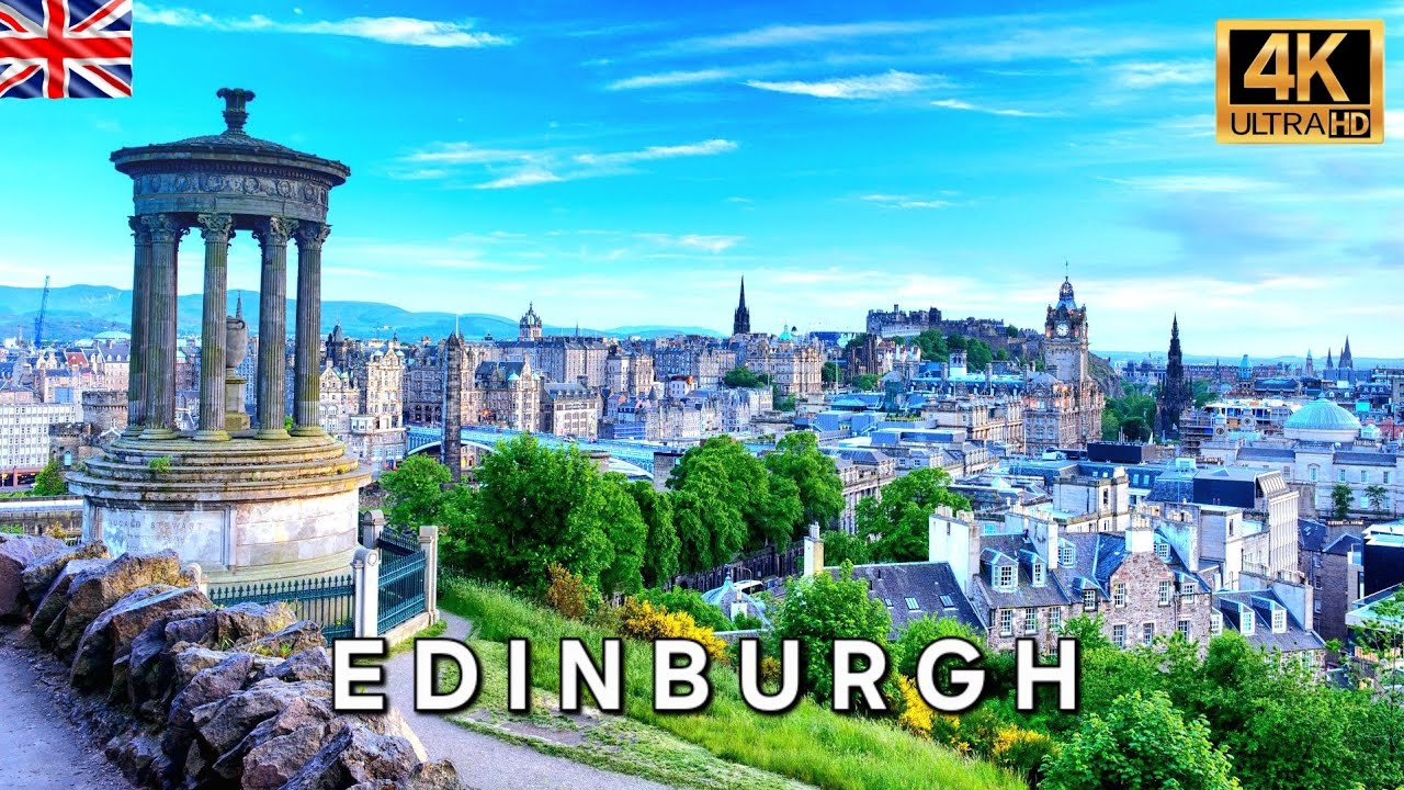 Edinburgh in 4K 🇬🇧 | Breathtaking Drone Tour with Relaxing Piano Music