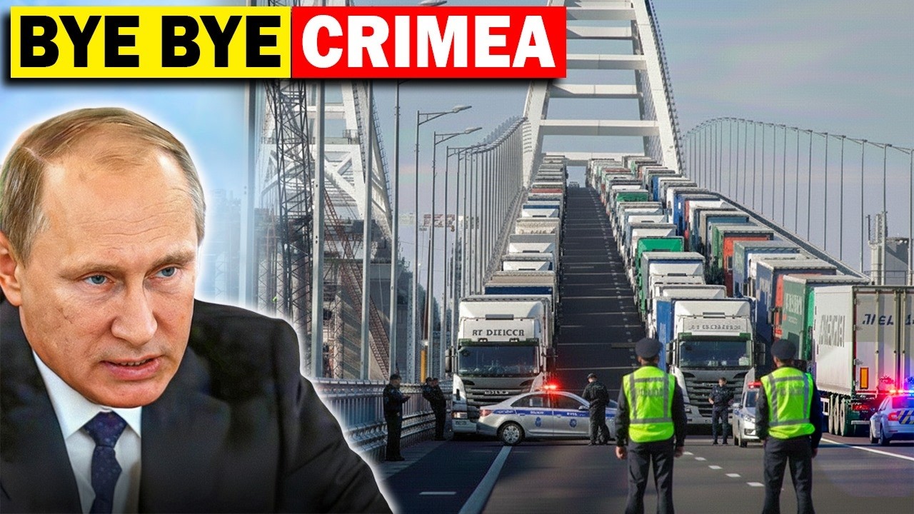 Moscow's Crimea Land Bridge Is Gone—Hundreds Trucks STUCK as Kerch Bridge Crossings Cut Off