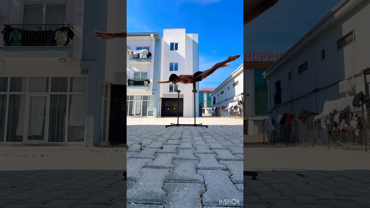 🥶Balance on handstand canes