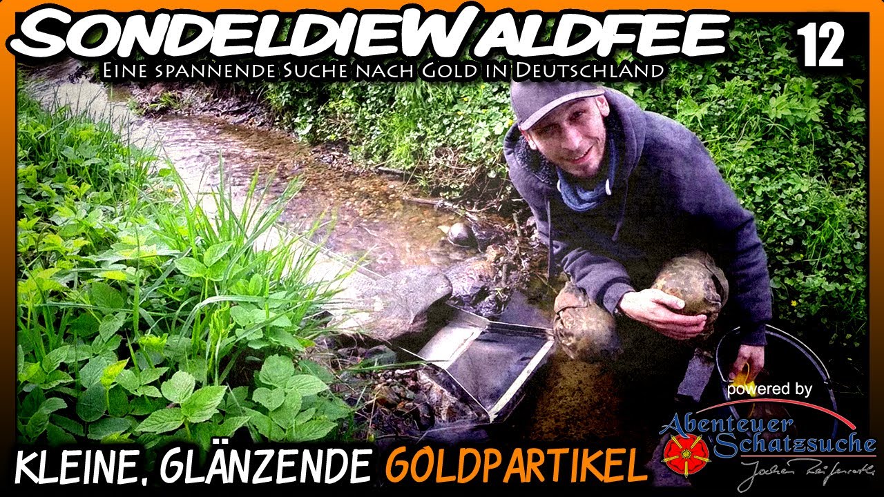 🔶 Kleine, glänzende Goldpartikel 🔶 Goldwaschen Goldsuche in Deutschland Gold prospecting