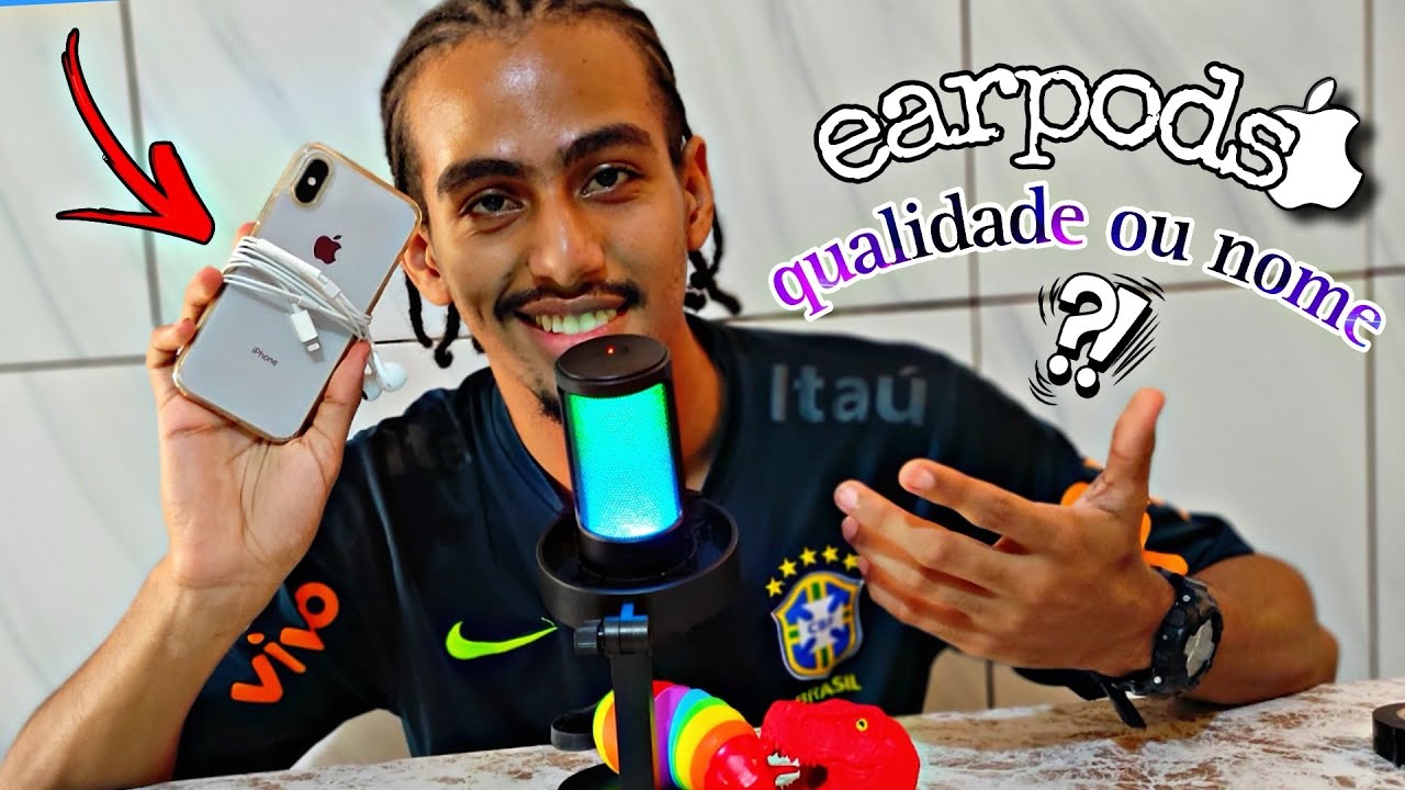 ASMR EARPODS vs MICROFONE #fifine 🇧🇷 QUALIDADE OU NOME ? #asmr