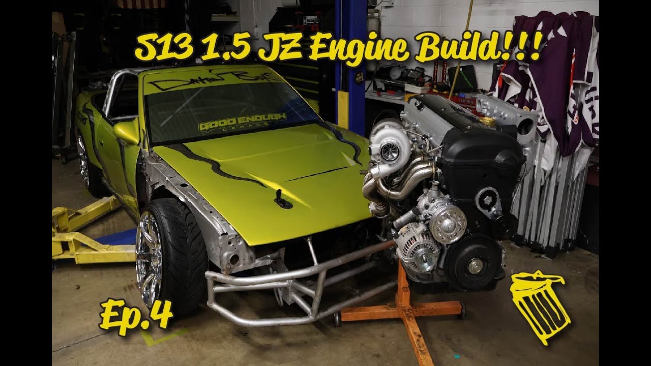 The S13 Convertible 2JZ GE to 1.5JZ Engine Build!