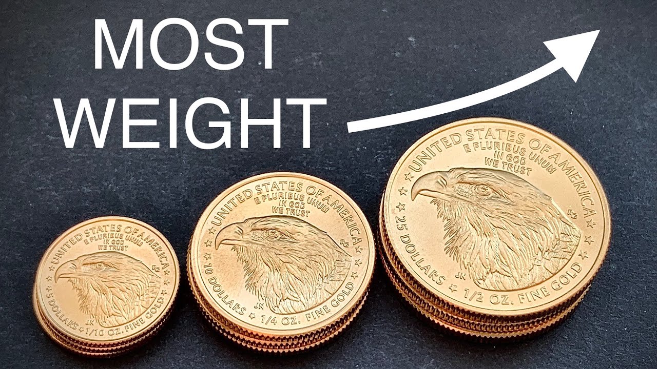 Which Fractional Gold Coin Makes Heaviest Stack? (not what you think)