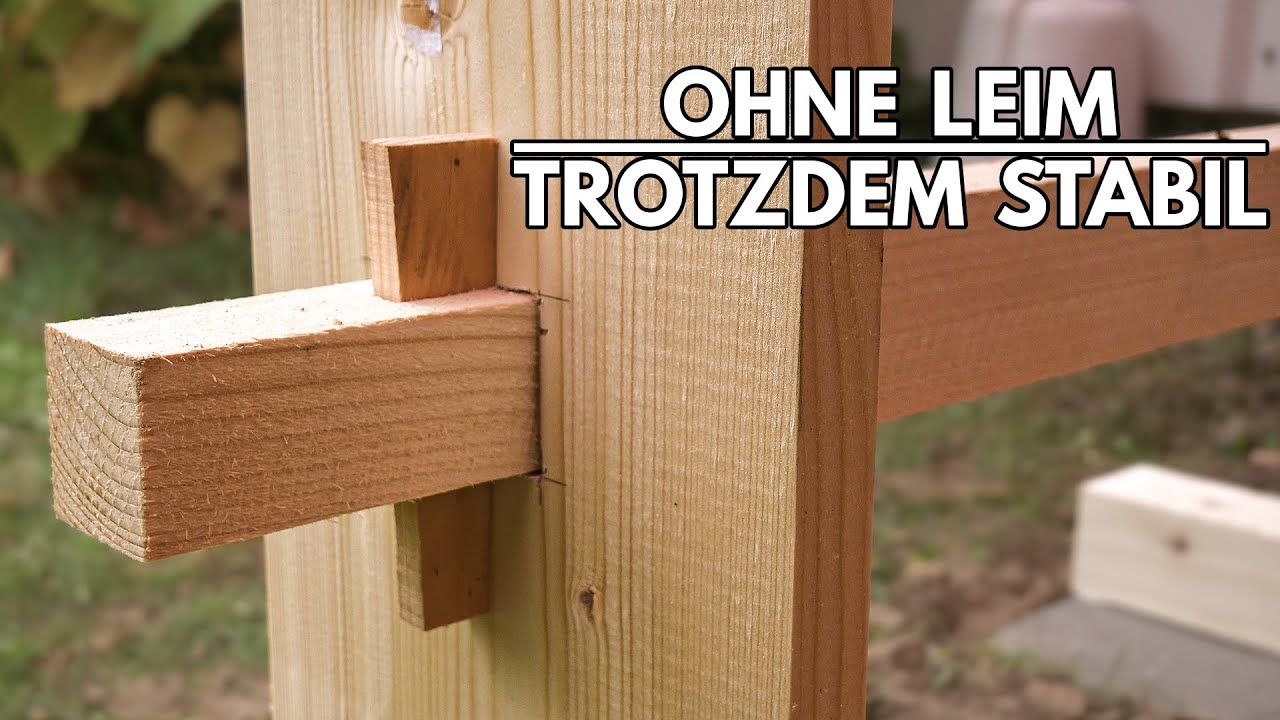 Sägebock mit Keilverbindung ohne Leim - modifizierbar, stabil und demontierbar