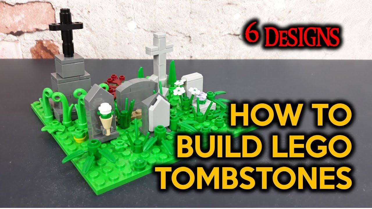 How to Build LEGO Tombstones for a LEGO Graveyard (MOC Tutorial)