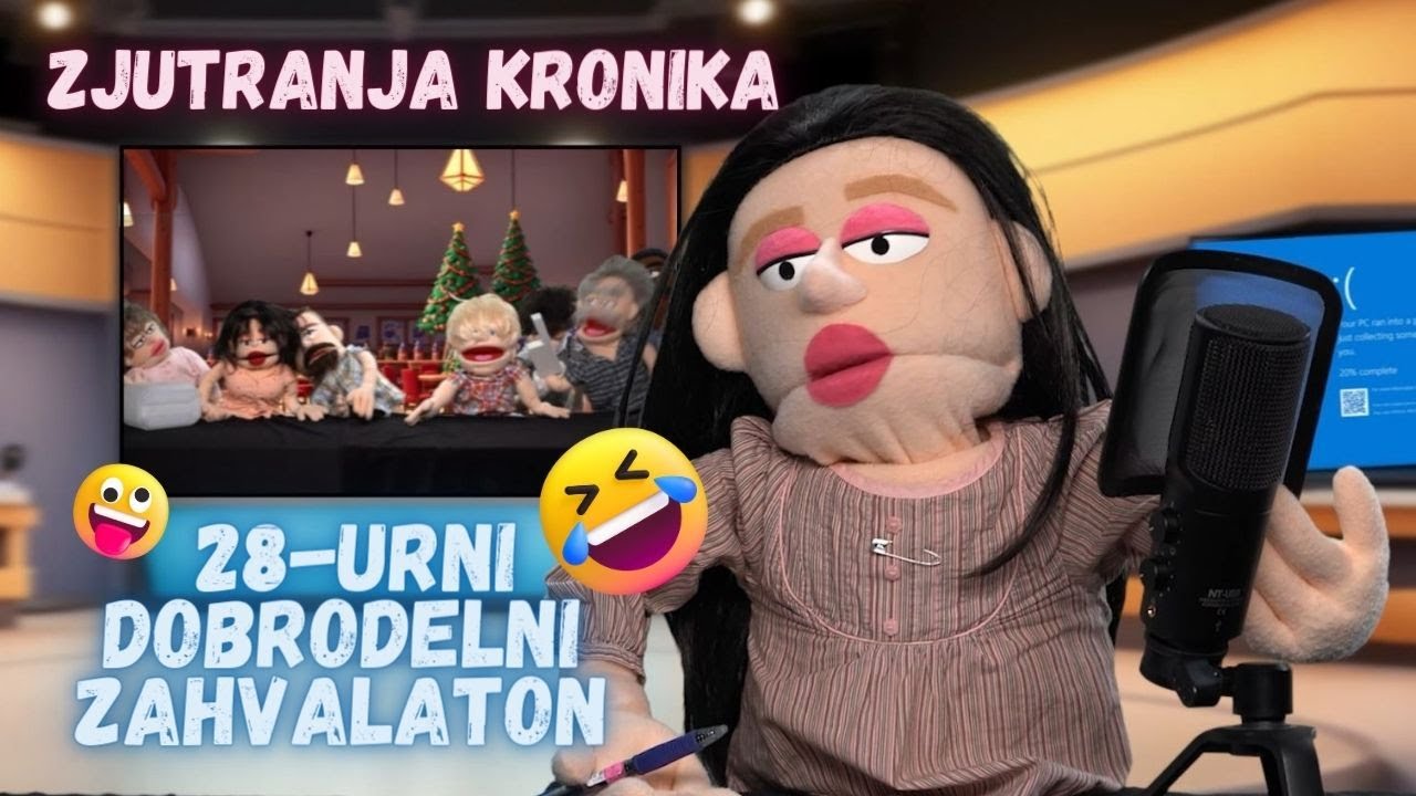 Zjutranja kronika v živo iz maratonskega studia v Zabačenem